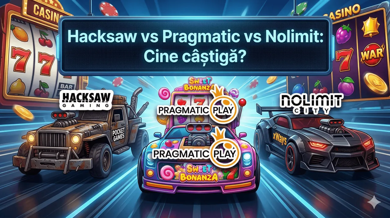 Hacksaw vs Pragmatic vs Nolimit: Cine câștigă?