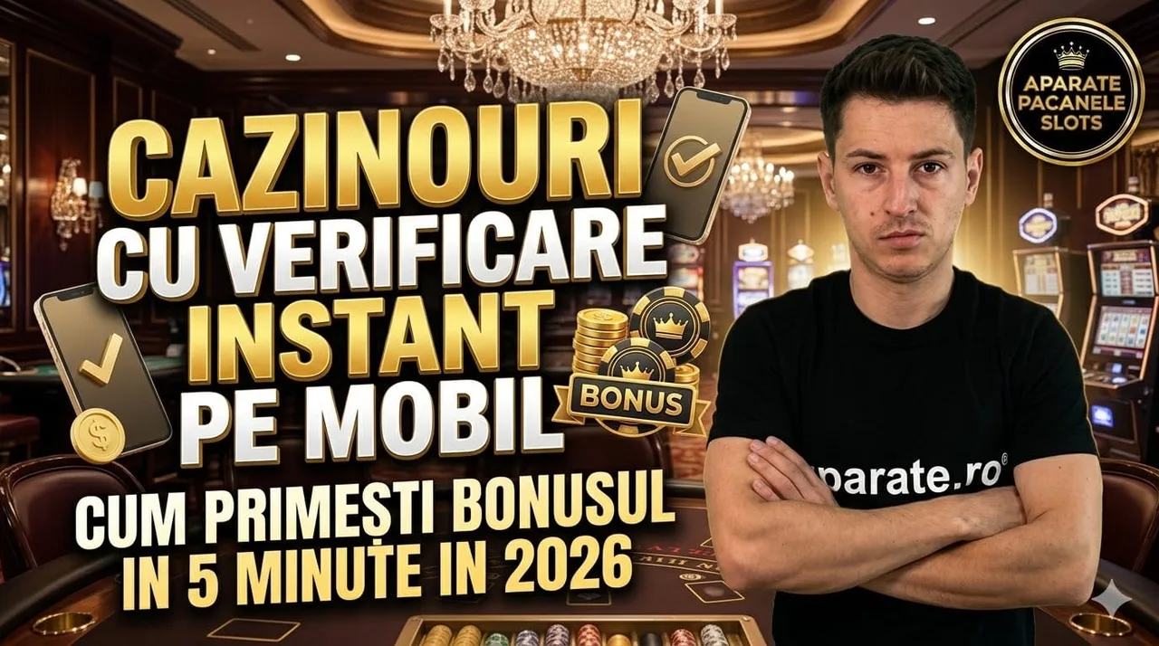 Cazinouri cu Verificare Instant pe Mobil: Cum primești bonusul în 5 minute în 2026